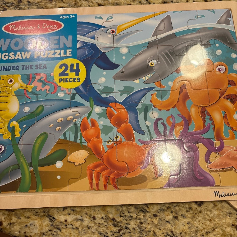 Melissa and Doug wooden jigsaw puzzles